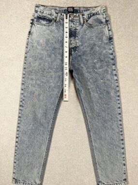 BDG Urban Outfitters Jeans Womens 29x27 Blue Acid Wash Slim Straight Button-Fly